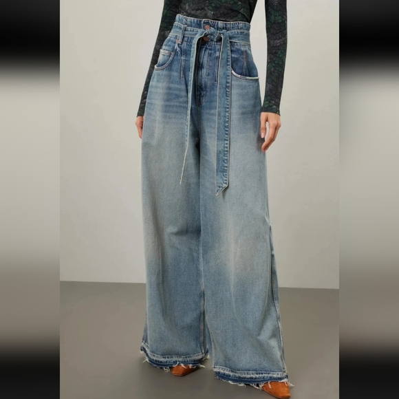Scotch & Soda Denim - Scotch & Soda Relaxed Wide Leg Tie Waist Jeans